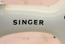 Load image into Gallery viewer, Singer Featherweight 221 Sewing Machine, WHITE FA128***
