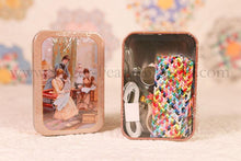 Load image into Gallery viewer, Tin Box Sewing Kit - Antique-Style
