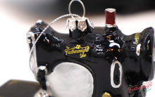 Load image into Gallery viewer, Christmas ORNAMENT, Singer Featherweight Blown Glass Collectible
