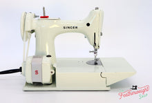 Load image into Gallery viewer, Singer Featherweight 221 Sewing Machine, WHITE EV986***
