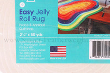 Load image into Gallery viewer, Batting, Pre-Cut For Jelly-Roll Rugs 2 1/2" x 50 yards
