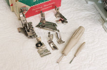 Load image into Gallery viewer, Singer Featherweight 221 Sewing Machine, WHITE EV893***
