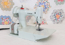 Load image into Gallery viewer, Singer Featherweight 221 Sewing Machine, WHITE EV893***
