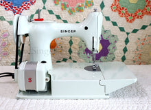 Load image into Gallery viewer, Singer Featherweight 221K Sewing Machine, WHITE EV957***

