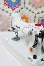 Load image into Gallery viewer, Singer Featherweight 221K Sewing Machine, WHITE EV903***
