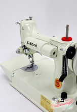 Load image into Gallery viewer, Singer Featherweight 221 Sewing Machine, WHITE EV928*** - ORIGINAL BOX
