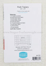 Load image into Gallery viewer, PATTERN, "POSH Topiary" Quilt by Sew Kind of Wonderful

