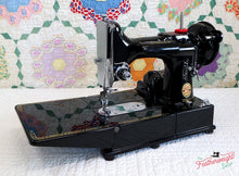 Load image into Gallery viewer, Singer Featherweight 222K Sewing Machine, RED "S" EP759***
