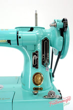 Load image into Gallery viewer, Singer Featherweight 222K Sewing Machine EL6858** - Fully Restored in Tiffany Blue
