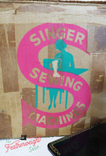 Load image into Gallery viewer, Cardboard Singer Box for 222K Featherweight - (Vintage Original Box Only)
