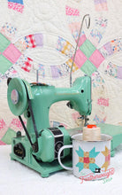 Load image into Gallery viewer, Mug, Farm Girl Vintage Nine-Patch Enamel Tin Mug by Lori Holt of Bee in my Bonnet
