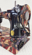 Load image into Gallery viewer, Singer Featherweight 221 Sewing Machine, PATRIOTIC One-Of-A-Kind Specialty - Painted
