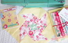 Load image into Gallery viewer, Quilt Kit, Butter Yellow TWIRL PINWHEELS featuring Cheeky Fabric by Urban Chiks
