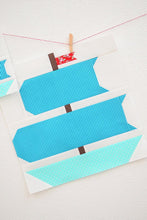 Load image into Gallery viewer, Pattern, Nautical Sail Boat Quilt Block by Ellis &amp; Higgs (digital download)
