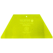Load image into Gallery viewer, Missouri Star LARGE Half Hexagon Template Ruler for 10" Squares
