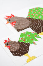Load image into Gallery viewer, Pattern, Rooster Quilt Block by Ellis &amp; Higgs (digital download)
