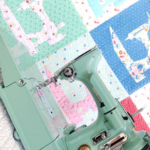 Load image into Gallery viewer, Quilt Kit, Featherweight Bluebirds Wallhanging featuring Flock of Singers Pattern with Diecuts
