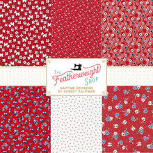 Load image into Gallery viewer, Fabric, Naptime (Redwork) by Darlene Zimmerman for Robert Kaufman  -  FAT QUARTER BUNDLE
